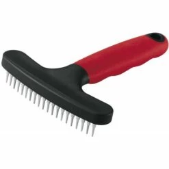 Ferplast GRO 5846 Peigne Râteau Avec Dents Courtes Pour Chiens à Poils Moyen Et Long. Variante GRO 5846 - Mesures: 14.8 X 11.4 X H 3 Cm -