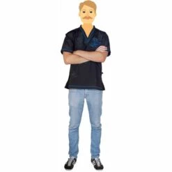 PHOENIX UNIVERSAL Blouse Daniela Brodée Bleue Taille : L - Bleu