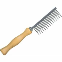 Peigne Dents Alternées à Manche En Bois IdealDog