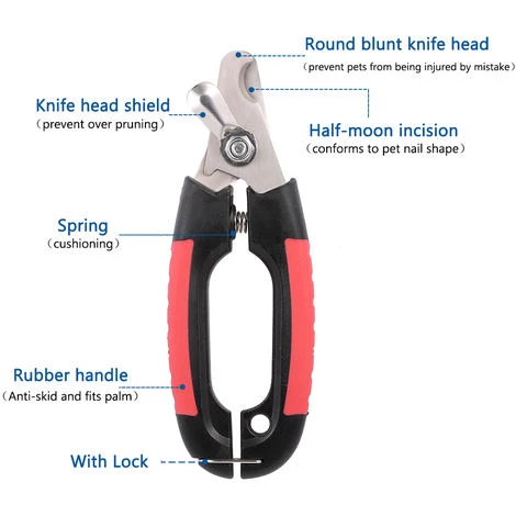 ASUPERMALL Coupe-Ongles Pour Chien Avec Serrure, Ciseaux De Toilettage Taille S 2 ASUPERMALL Coupe-Ongles Pour Chien Avec Serrure, Ciseaux De Toilettage Taille S – Image 2