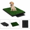 Tapis Pour Animaux Avec Plateau Et Gazon Artificiel Vert VidaXL
