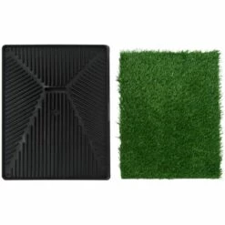 Tapis Pour Animaux Avec Plateau Et Gazon Artificiel Vert VidaXL -Toilletage et hygiène du chien Soldes 15092846 5