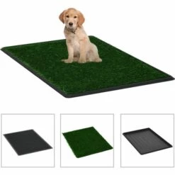 Toilette Pour Animaux Avec Plateau Et Gazon Artificiel Vert WC VidaXL