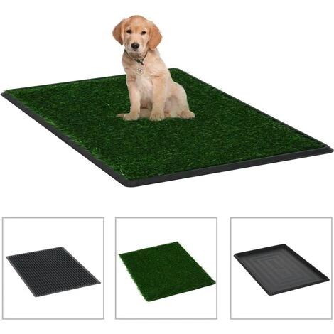Toilette Pour Animaux Avec Plateau Et Gazon Artificiel Vert WC VidaXL 1 Toilette Pour Animaux Avec Plateau Et Gazon Artificiel Vert WC VidaXL