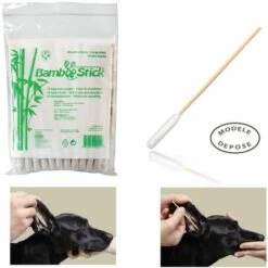 BambooStick - Coton Tige Pour Chien Désignation : BambooStick | Conditionnement : 1 Lot De 50 BambooStick 55900