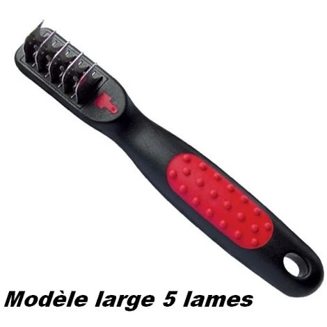 Démêloir Ergonomique Pour Chiens Désignation : Démêloir LARGE 5 Lames MORIN 305816 1 Démêloir Ergonomique Pour Chiens Désignation : Démêloir LARGE 5 Lames MORIN 305816