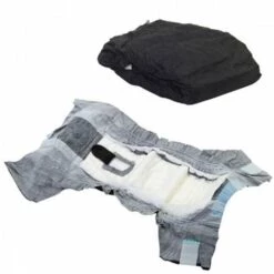 SAVIC Couche Culotte Noire Pour Chien Comfort Nappy Jetable Pour Incontinence Paquet De 12 - T1