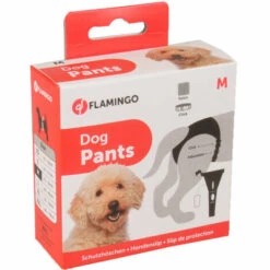 Culotte Périodique Pour Chienne Jolly Flamingo Noire Taille 2