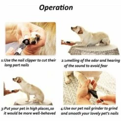 DEVENIRRICHE PTy068 Polissoir électrique Pour Animaux De Compagnie - Blanc -Toilletage et hygiène du chien Soldes 20276657 3