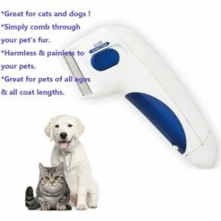 DEVENIRRICHE Peigne Anti-puces Pour Animaux De Compagnie - éliminer Les Poux De Tête D'animaux De Compagnie Vu à La Télévision Et Le Peigne électronique Du Chien - Blanc -Toilletage et hygiène du chien Soldes 20846325 5