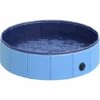 PawHut Piscine Pour Chien Bassin PVC Pliable Anti-glissant Facile à Nettoyer Diamètre 80 Hauteur 20 Cm Bleu - Bleu
