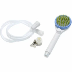 ASUPERMALL Animaux Peignage Douche Pulverisateur Arroseur Brosse Pour Chiens Et Chats Chiot Bain Scrubber, Poche Toilettage Pomme De Douche Avec 2M Tuyau -Toilletage et hygiène du chien Soldes 22851733 5