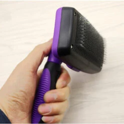ASUPERMALL Professionnel Autonettoyant Slicker Brosse Pour Animaux C-Toilettage Pour Chiens A Outils Toilettage Peigne (Violet) -Toilletage et hygiène du chien Soldes 22851745 3