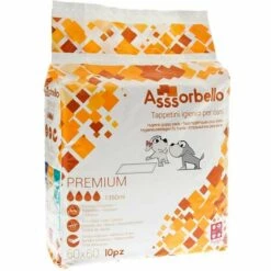 FERRIBIELLA 1 PU X 10 Tapis: 10 Tapis Hygiéniques Pour Chiens Premium 60x60cm Super Absorbant, Imperméable Aux Fuites Et Aux Odeurs Avec Bandelettes