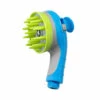 ASUPERMALL Animaux Peignage Douche Pulverisateur Arroseur Brosse Pour Chiens Et Chats Handheld Toilettage Pomme De Douche Avec Aiguilles Souples, Bleu