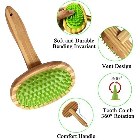 BARES Pecute Brosse Chien Chat De Toilettage Massage En Caoutchouc Brosse De Nettoyage Bain Pour Animaux Peigne De Massage Epilateur Pour Poils Cheveux Longs Courts 3 BARES Pecute Brosse Chien Chat De Toilettage Massage En Caoutchouc Brosse De Nettoyage Bain Pour Animaux Peigne De Massage Epilateur Pour Poils Cheveux Longs Courts – Image 3