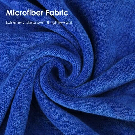 BARES Peignoir Pour Chien Avec Capuchon à Cordon Ajustable, Peignoir En Microfibre Super Absorbant, Séchage Rapide Pour Une Fourrure Sèche (Bleu, L) 3 BARES Peignoir Pour Chien Avec Capuchon à Cordon Ajustable, Peignoir En Microfibre Super Absorbant, Séchage Rapide Pour Une Fourrure Sèche (Bleu, L) – Image 3