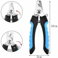 BARES Coupe-Ongles Professionnel Pour Chien Et Chat, Pince à Ongles Coupante Avec Lime à Ongles Pour Chien, Chat, Oiseau Et Toute Taille De Griffe Avec Verrouillage De Sécurité Et Lime à Ongles -Toilletage et hygiène du chien Soldes 25270939 3