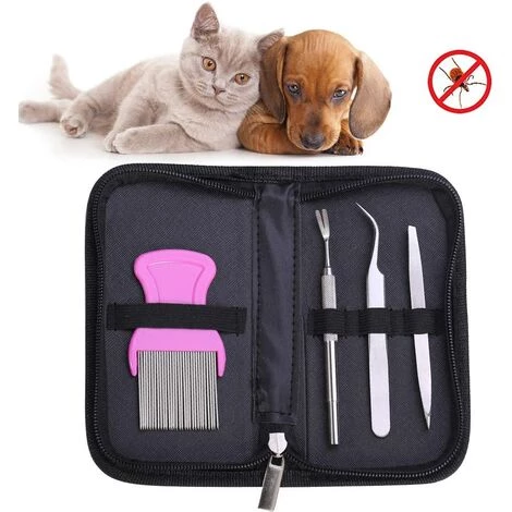 BARES Pince Tique, Crochet Tique, Anti-Tique Pour Chien Et Chat, Crochet Tiques De Haute Qualité En Acier Inoxydable, Supprime Les Tiques Et Les Puces Facilement(avec Boîte De Rangement) 2 BARES Pince Tique, Crochet Tique, Anti-Tique Pour Chien Et Chat, Crochet Tiques De Haute Qualité En Acier Inoxydable, Supprime Les Tiques Et Les Puces Facilement(avec Boîte De Rangement) – Image 2