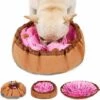 BEARSU Solide Tapis De Fouille Chien Snuffle Mat Chat Lavable En Machine Multifonction Gamelle Chien Pliable Jouet Chien Tapis Educateur Jeu Pour Chien Rose