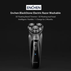 Xiaomi Youpin 3D Rasoir Electrique Enchen Blackstone Rasoir Electrique Lavable Tondeuse A Barbe Pour Les Hommes Rasoir Rechargeable Machine, Noir -Toilletage et hygiène du chien Soldes 25832204 4