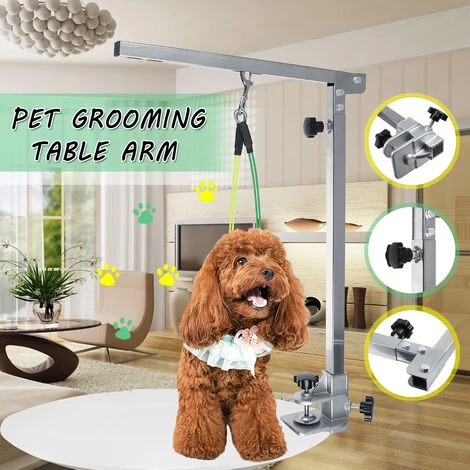 LBTN Bras De Table De Toilettage Pour Animaux De Compagnie Réglable Portatif Pliable Pour Les Aides De Beauté Pour Animaux De Compagnie, Entrainement Debout De Chien De Compétition 1 LBTN Bras De Table De Toilettage Pour Animaux De Compagnie Réglable Portatif Pliable Pour Les Aides De Beauté Pour Animaux De Compagnie, Entrainement Debout De Chien De Compétition