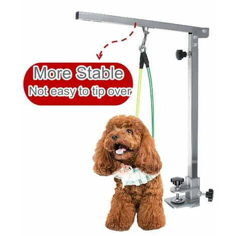 LBTN Bras De Table De Toilettage Pour Animaux De Compagnie Réglable Portatif Pliable Pour Les Aides De Beauté Pour Animaux De Compagnie, Entrainement Debout De Chien De Compétition 2 LBTN Bras De Table De Toilettage Pour Animaux De Compagnie Réglable Portatif Pliable Pour Les Aides De Beauté Pour Animaux De Compagnie, Entrainement Debout De Chien De Compétition – Image 2