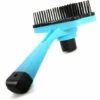 LangRay Brosse Professionnelle Pour Animaux Domestiques, Brosse Auto-nettoyante, Utilisé Pour Enlever Les Expectorations Et La Fourrure Lache, Pour Chiens Chats Peigne De Toilettage Autonettoyant (Bleu)