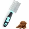 LangRay Peigne De Toilettage De Chien, Brosse En Acier Inoxydable Pour Chat Avec Peigne à Double Face En Acier Inoxydable Pour Chat Avec Poignée Antidérapante, Outil De Toilettage Animal De Compagnie