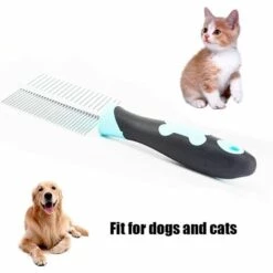 LangRay Peigne De Toilettage De Chien, Brosse En Acier Inoxydable Pour Chat Avec Peigne à Double Face En Acier Inoxydable Pour Chat Avec Poignée Antidérapante, Outil De Toilettage Animal De Compagnie -Toilletage et hygiène du chien Soldes 27588023 5