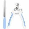 Kueatily Coupe-Ongles Pour Animaux De Compagnie Ciseaux à Griffes D'Animaux Coupe Griffes Pour Animaux De Compagnie Coupe-Ongles De Chien Coupe-Griffe N Acier Inoxydable Pour Chiens Chats (Blanc Et Bleu)