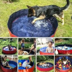 BATHRINS®Piscine Baignoire Pliante Pour Animaux Chat Chien
