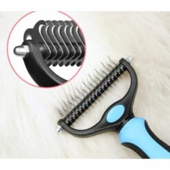 BETTERLIFE Brosse à Poils D'animaux, Peigne De Toilettage Pour Animaux De Compagnie, Brosse à Poils De Chien Et De Chat, Râteau Pour Chien Emmêlé Peigne D'épilation De Chien Et De Chat Trompette Bleue S -Toilletage et hygiène du chien Soldes 28712036 5