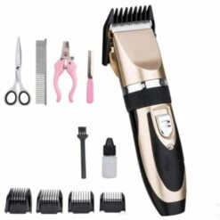 DONTODENT Tondeuse Pour Chien Professionnelle ,Tondeuse Chien Poil Long ,Epais Electrique Sans Fil Kit Toilettage ,Chien Rasoir Pour Chiens Chat Animaux De Compagnie Dog Clippers Trimmer Pet Grooming Kit.