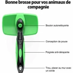 Perle Rare Brosse Autonettoyante Adaptée Aux Chats Et Chiens à Poils Longs, Brosse à Peigner Les Poils Intérieurs Pour Animaux De Compagnie, L'efficacité D'élimination Des Poils Morts Peut Atteindre 95% -Toilletage et hygiène du chien Soldes 29865526 3