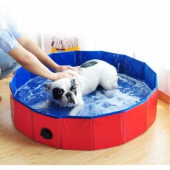 Blusea Pliable Pet Bath Piscine Pliable Chien Piscine Pour Animaux Bain A Remous Piscine Pour Chats Chiens, 60X20Cm -Toilletage et hygiène du chien Soldes 29981016 4
