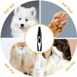 DONTODENT Tondeuse à Cheveux Electrique Pour Chien Professionnel Résistant à L'usure USB Visage De Chat Visage Paw Ass Oreille Rasoir Toilettage Tondeuse -Toilletage et hygiène du chien Soldes 30047884 3