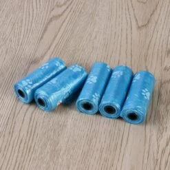 LangRay Sacs Ramasse-crottes Chien Sacs à Déjections Biodégradables Bleu 12 Rouleaux (180 Sacs Au Total) -Toilletage et hygiène du chien Soldes 30188276 3