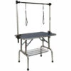 OOBEST Table De Toilettage Pour Chiens Chats Avec 2 Sangles Et Panier 90*76*60cm