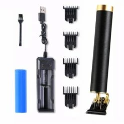 HAPPYSHOPPING T9 Retro Huile Tete Electrique Tondeuse A Cheveux Professionnel Salon De Coiffure Couteau A Decouper Coupe Tondeuse A Cheveux Blancs Batterie Au Lithium Integree, Livree Avec Batterie