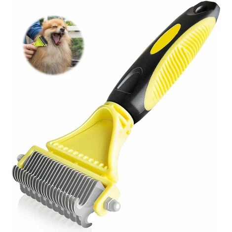 PERLE RARE Brosse Chien Brosse Chat, Peigne Déméloir Chien Professionnel Et Brosse Chien Poil Long, Râteau De Toilettage Pour Chien Et Chat Réduit Efficacement La Perte De Cheveux Jusqu'à 90% 1 PERLE RARE Brosse Chien Brosse Chat, Peigne Déméloir Chien Professionnel Et Brosse Chien Poil Long, Râteau De Toilettage Pour Chien Et Chat Réduit Efficacement La Perte De Cheveux Jusqu'à 90%