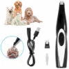 HAPPYSHOPPING HK-275 Pet Chat Et Chien 6,5 W Pied Poussoir USB Charge Lame Fixe En Acier Inoxydable + Activite En Ceramique La Lame Est Livree Avec Une Batterie Integree Et Livree Avec Du Lubrifiant