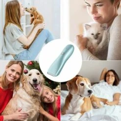 BEARSU Tondeuse Chien, Tondeuse Animaux Professionnelle Silencieuse Kit Toilettage Chien Électrique Sans Fil, Bruit Inférieur à 45dB & Étanche, Tondeuse Chat Rechargeable Avec 2Peignes Pour Animaux -Toilletage et hygiène du chien Soldes 32343373 5