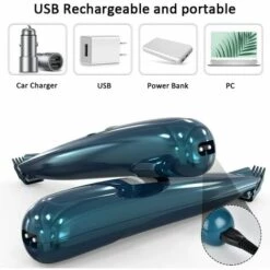 ABCRITAL Tondeuse À Poils D'Animaux Avec Lumière Led, Tondeuse À Poils Professionnelle Pour Chiens Et Chats, Chargement Usb, Tondeuse Électrique Pour Poils Autour Du Visage, Des Yeux, Des Oreilles, Des Pattes -Toilletage et hygiène du chien Soldes 32392852 3