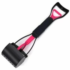 THSINDE Pelles Ramasse Crottes Fournitures Pour Animaux De Compagnie Ramasser Les Toilettes Plus Grand Pince à Long Manche Pliable Chien De Toilette Pelle Artefact,Rose