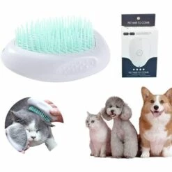 AIDUCHO Brosse Pour Chien Chat,Brosse Pour Chien Autonettoyante,Brosse Pour Chat,Brosse Peigne Chien,Brosse De Toilettage,Brosse De Toilettage Pour Animaux De Compagnie (Vert)
