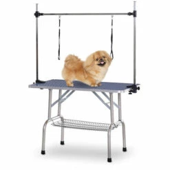 SKECTEN Table De Toilettage Pour Chien En Acier Inoxydable Accessoires Inclus Size 90cm X 60cm X 76cm (L X B X H) (Bleu) -Toilletage et hygiène du chien Soldes 33221983 4