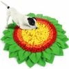 BRIDAY Tapis De Chien Snuffle Mat, Tapis éducateurs Pour Chiens Dog Puzzle Toys Tapis De Fouille Alimentation Lente Jouet Tapis Reniflant De Chien Couverture Pliable (55 * 55 Cm) (Coloré)