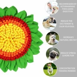 BRIDAY Tapis De Chien Snuffle Mat, Tapis éducateurs Pour Chiens Dog Puzzle Toys Tapis De Fouille Alimentation Lente Jouet Tapis Reniflant De Chien Couverture Pliable (55 * 55 Cm) (Coloré) 7 BRIDAY Tapis De Chien Snuffle Mat, Tapis éducateurs Pour Chiens Dog Puzzle Toys Tapis De Fouille Alimentation Lente Jouet Tapis Reniflant De Chien Couverture Pliable (55 * 55 Cm) (Coloré) -Toilletage et hygiène du chien Soldes 33293669 3
