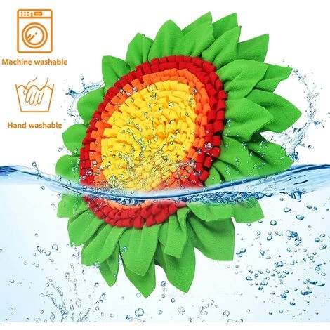 BRIDAY Tapis De Chien Snuffle Mat, Tapis éducateurs Pour Chiens Dog Puzzle Toys Tapis De Fouille Alimentation Lente Jouet Tapis Reniflant De Chien Couverture Pliable (55 * 55 Cm) (Coloré) 4 BRIDAY Tapis De Chien Snuffle Mat, Tapis éducateurs Pour Chiens Dog Puzzle Toys Tapis De Fouille Alimentation Lente Jouet Tapis Reniflant De Chien Couverture Pliable (55 * 55 Cm) (Coloré) – Image 4